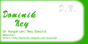 dominik ney business card